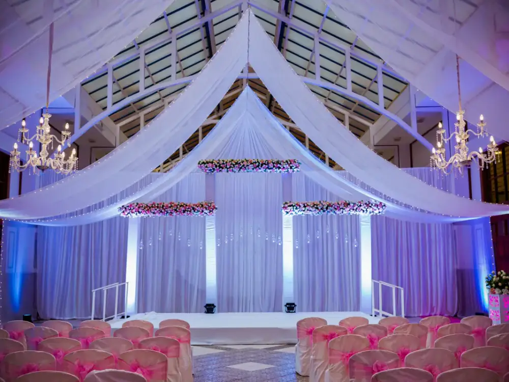 Floral wedding decoration for a Miami Beach ceremony